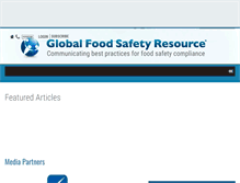 Tablet Screenshot of globalfoodsafetyresource.com